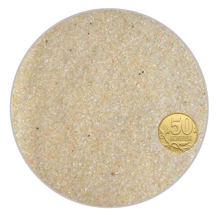 Кварцевый песок для аквариума Биодизайн молочный 0,1-0,63мм. (пакет 4л. 5кг.)