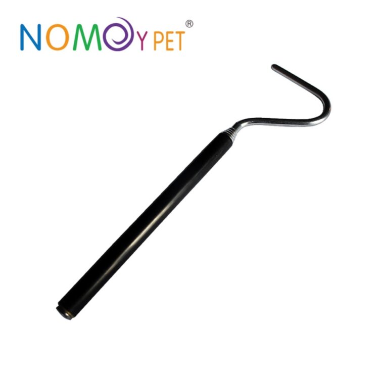 Крюк для змей стальной телескопический Nomoy Pet 66 см.