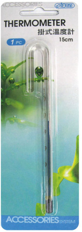 Термометр аквариумный навесной ISTA 15 см.