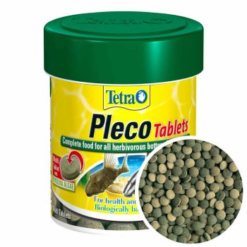 Корм для сомов Tetra Pleco Tablets, банка 36 г. Основной корм для любых видов травоядных сомов в виде таблеток.