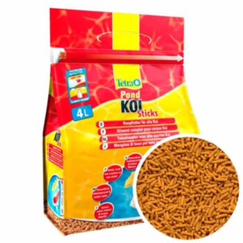 Корм для карпов Кои Tetra Pond Koil Sticks, мешок 4 л. Основной корм для для карпов Кои в виде плавающих на поверхности кормовых палочек.