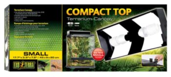 Светильник для террариумов Compact Top 45x9x20см Exo Terra ​Устанавливается на крышу террариума для ламп флуоресцентных и ламп накаливания Exo Terra (максимум 25 Вт) 