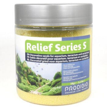Песок Prodibio Relief Series S Бежевый 1 кг. Декоративный песок для аквариумов, террариумов или катариумов.