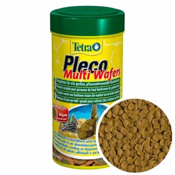 Корм для сомов Tetra Pleco Wafers, банка 250 мл. Основной корм для сомов, в виде тонущих чипсов