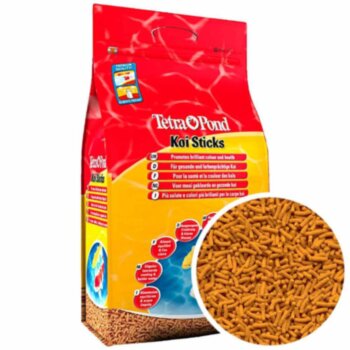Корм для карпов Кои Tetra Pond Koil Sticks, мешок 50 л. Основной корм для для карпов Кои в виде плавающих на поверхности кормовых палочек.
