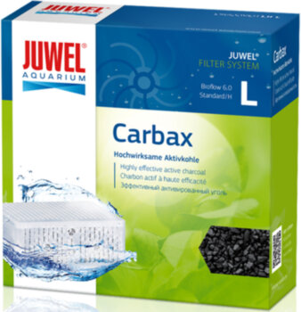 Угольный наполнитель для аквариумного фильтра Carbax Juwel L/Bioflow 6.0/Standard Отличные свойства абсорбции Carbax на длительное время и быстро связывают окрашивания, пахучие и токсичные вещества и обеспечивают кристальную чистоту воды.