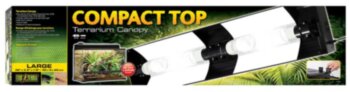 Светильник для террариумов Compact Top 90x9x20см Exo Terra ​Устанавливается на крышу террариума для ламп флуоресцентных и ламп накаливания Exo Terra (максимум 25 Вт) 