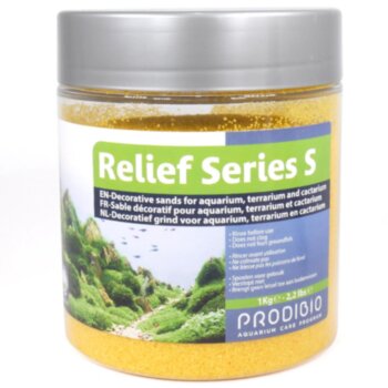 Песок Prodibio Relief Series S Охра 1 кг. Декоративный песок для аквариумов, террариумов или катариумов.