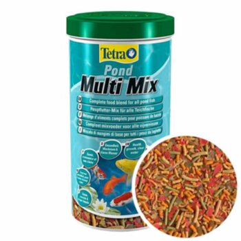Корм для всех прудовых рыб Tetra Pond Multi Mix, банка 1 л. Корм микс, для всех прудовых рыб, из нескольких сортов корма в виде палочек, хлопьев, таблеток и гаммаруса обеспечит натуральное питание.