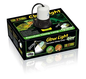 Светильник Exo-Terra Glow Light навесной для ламп накаливания малый Exo Terra Светильник для ламп накаливания Glow Light дает универсальный источник тепла или света в той части террариума, где это необходимо. 