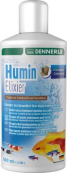 Добавка Dennerle Humin Elixier 500 мл. Экстракт коры дуба, ольховых шишек и листьев индийского миндаля. Подавляет вредные микробы, предотвращает болезни. 500мл, на 2500 литров