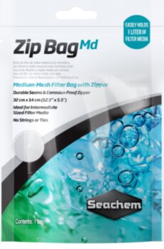 Мешок для наполнителей Seachem Zip Bag M (32х14 см.) Seachem Small Zip Bag ™ S - это сетчатый мешок для хранения фильтрующих материалов.