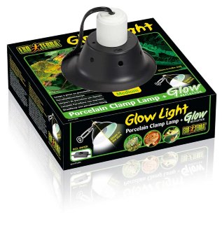 Светильник Exo-Terra Glow Light навесной для ламп накаливания средний Exo Terra Светильник для ламп накаливания Glow Light дает универсальный источник тепла или света в той части террариума, где это необходимо. 