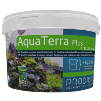 Грунт питательный Prodibio AquaTerra Plus 3 кг. Комплексный субстрат премиум класса для здорового и устойчивого роста аквариумных растений.