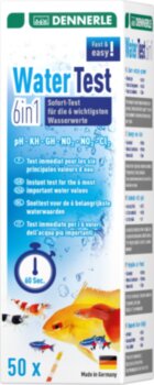 Тест-полоски Dennerle 6 в 1 pH/kH/Gh/NO2/NO3/Cl 50 шт. Тест-полоски Dennerle 6 в 1 pH/kH/Gh/NO2/NO3/Cl (50 шт.)