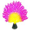 Флуоресцентная декорация Gloxy Коралл веерный розовый, 13,5х3х16 см.