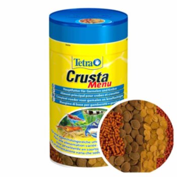 Корм для креветок Tetra Crusta Menu, банка 100 мл. Четыре вида сбалансированных кормов для креветок и раков, прекрасно дополняющих друг друга