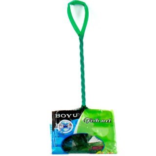 Сачок зелёный Boyu (12.7 см.) Сачок для аквариума, ручка из 3-х проволок (прямоугольный, зелёный) 12,7см