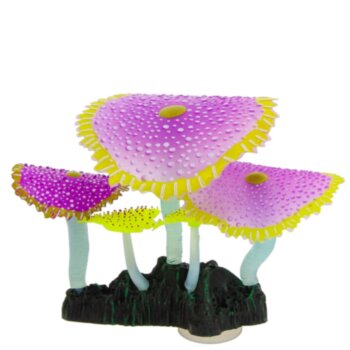 Флуоресцентная декорация Gloxy Кораллы зонтничные фиолетовые, 14х6,5х12 см. Пластиковая флуоресцентная декорация для использования в аквариумистике и фитодизайне.
