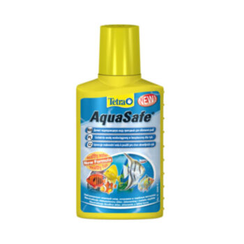 Средство для аквариума Tetra AquaSafe 50 мл. Средство для аквариума для подготовки водопроводной воды в пригодную для обитания аквариумных рыб. Дозировка: 5мл. на каждые 10 литров воды