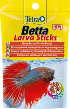 Корм Tetra Betta LarvaSticks 5г. TetraBetta LarvaSticks 5г пакет плавающие палочки