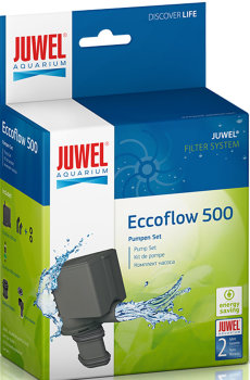 Помпа Juwel Eccoflow 500 Насосы JUWEL Eccoflow – это новое поколение высокоэффективных и практически бесшумных лопастных насосов. Они отличаются бесшумной работой и низким потреблением электроэнергии.