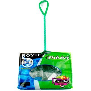 Сачок зелёный Boyu (22.9 см.) Сачок для аквариума, ручка из 3-х проволок (прямоугольный, зелёный) 22,9см