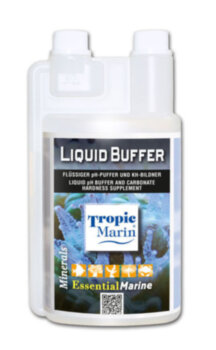 Добавка буфера жидкая Tropic Marin LIQUID BUFFER 500 мл. Повышает карбонатную жесткость и стабилизирует значение pH в оптимальном диапазоне между pH 8,1 и 8,4.