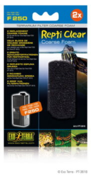 Губка-фильтр грубой очистки Exo-Terra Repti Clear F 250 и F 350 Губка-фильтр грубой очистки из поролона для компактных фильтров Repti Clear F 250 и F 350