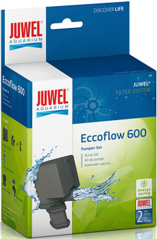 Помпа Juwel Eccoflow 600 Насосы JUWEL Eccoflow – это новое поколение высокоэффективных и практически бесшумных лопастных насосов. Они отличаются бесшумной работой и низким потреблением электроэнергии.