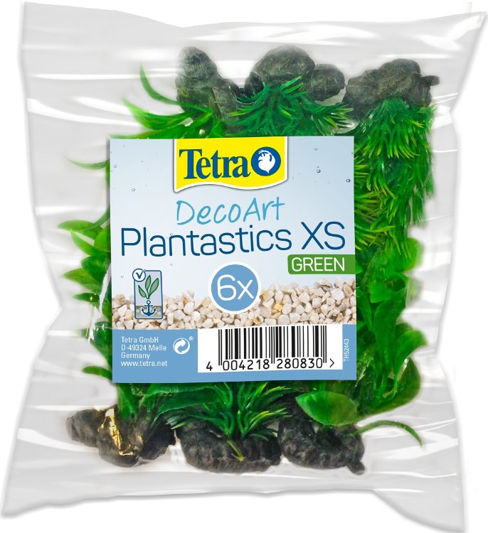 Растение мини Tetra DecoArt Plant XS Green Refill 6 см. зеленое (6шт)