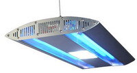 Светильник Aqua Medic Ocean Light PLUS 1х250Вт+2 T5 24Вт серебряный 0,5м