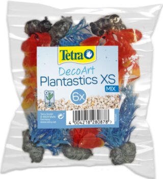 Растение мини Tetra DecoArt Plant XS Mix Refil 6 см. разноцветное (6шт) Яркие искусственные аквариумные растения размера XS