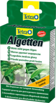 Средство против водорослей Tetra Algetten (12 таблеток) Algetten 12 таблеток, средство против водорослей на объем 120л