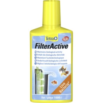 Бактерии Tetra FilterActive 100 мл. Содержит живые бактерии, способствующие биологической активности, и очистительные бактерии.