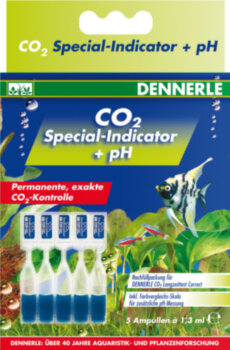 Комплект жидкостей ля неприрывных тестов на CO2 Dennerle (5 ампул) Индикаторные жидкости для длительных тестов СО2 Dennerle