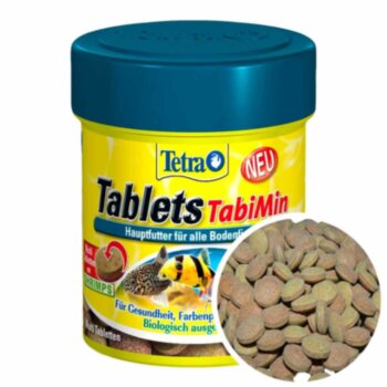 Корм для сомов Tetra Tablets Tabi Min, банка 85 г. Основной корм для любых видов сомов, содержит креветки для улучшенного вкуса