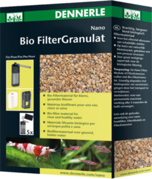 Наполнитель биологический Dennerle Nano BioFilterGranulat 300 мл. Высокоэффективный биологический наполнитель из спеченного стекла, который позволяет образовываться обширной колонии полезных бактерий