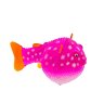 Флуоресцентная декорация Gloxy Рыба шар на леске розовая, 8х5х5,5 см.