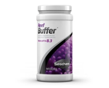 Добавка Seachem Reef Buffer 250 г. Повысит pH в вашем аквариуме до 8,3, без рисков повышения значения pH до опасного уровня.