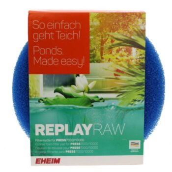 Губка крупная EHEIM REPLAYRAW для прудового фильтра PRESS 7000/10000 (2шт) Губка крупно пористая REPLAYRAW для напорного прудового фильтра PRESS 7000/10000 (2шт)
