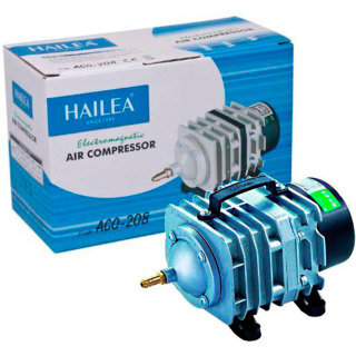 Компрессор поршневой Hailea ACO 208 Поршневой, воздушный компрессор Халеа, серия ACO, модель 208. Компрессор универсальный, подходит для больших аквариумов, прудов, септиков, рыбных хозяйств, ресторанов с живой рыбой, пузырьковых панелей, коптилен.