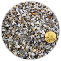 Кварцевый песок для аквариума Биодизайн серый 2-5мм. (пакет 4л. 5кг.)