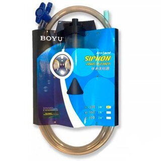 Сифон Boyu GC-301 Треугольныйи с краном (25.8 см. ⌀5.3 см.) Сифон для очистки грунта аквариума с треугольным заборным раструбом, длина насадки и краном 25,8см, диаметр насадки ⌀5,3см.