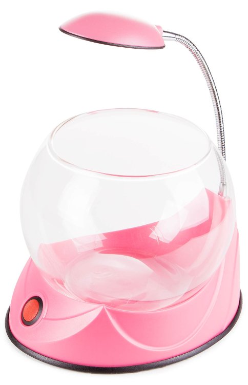 Круглый аквариум 1,8 литров Hailea V02P Розовый