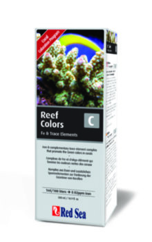 Добавка Red Sea Reef Colors C (Железо/Микроэлементы) Комплекс из 11 "легких" металлов, таких как: железо, марганец, кобальт, медь, алюминий, цинк, хром и никель.
