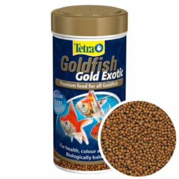 Премиум корм для всех золотых рыб Tetra Goldfish Gold Exotic 250 мл. Премиум корм для всех золотых рыбок, высококачественный белок поддерживает рост и способствует здоровью рыб.