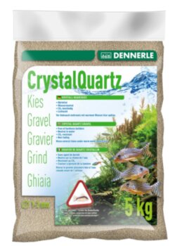 Грунт Dennerle Crystal Quartz Gravel природный белый 5 кг. Декоративный грунт премиум класса, нетрелен к воде, не окрашивает воду, идеален для растений и водных обитаталей.