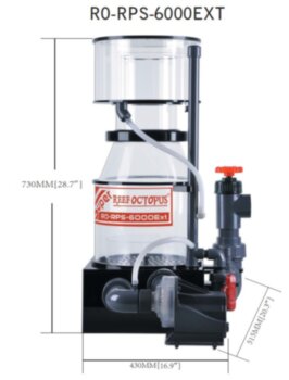 Флотатор внешний Reef Octopus SRO-6000EXT Флотатор SRO-6000EXT внешний D300/515х430х730мм от 3000-4000л, помпа BB-5000S, 45Вт ,возд. 2100л/ч