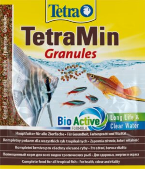 Корм Tetra Min Granules 15г. TetraMin Granules 15г пакет гранулы